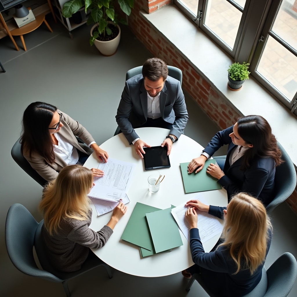 Coranvix Lab Team bei einer Besprechung in Berlin